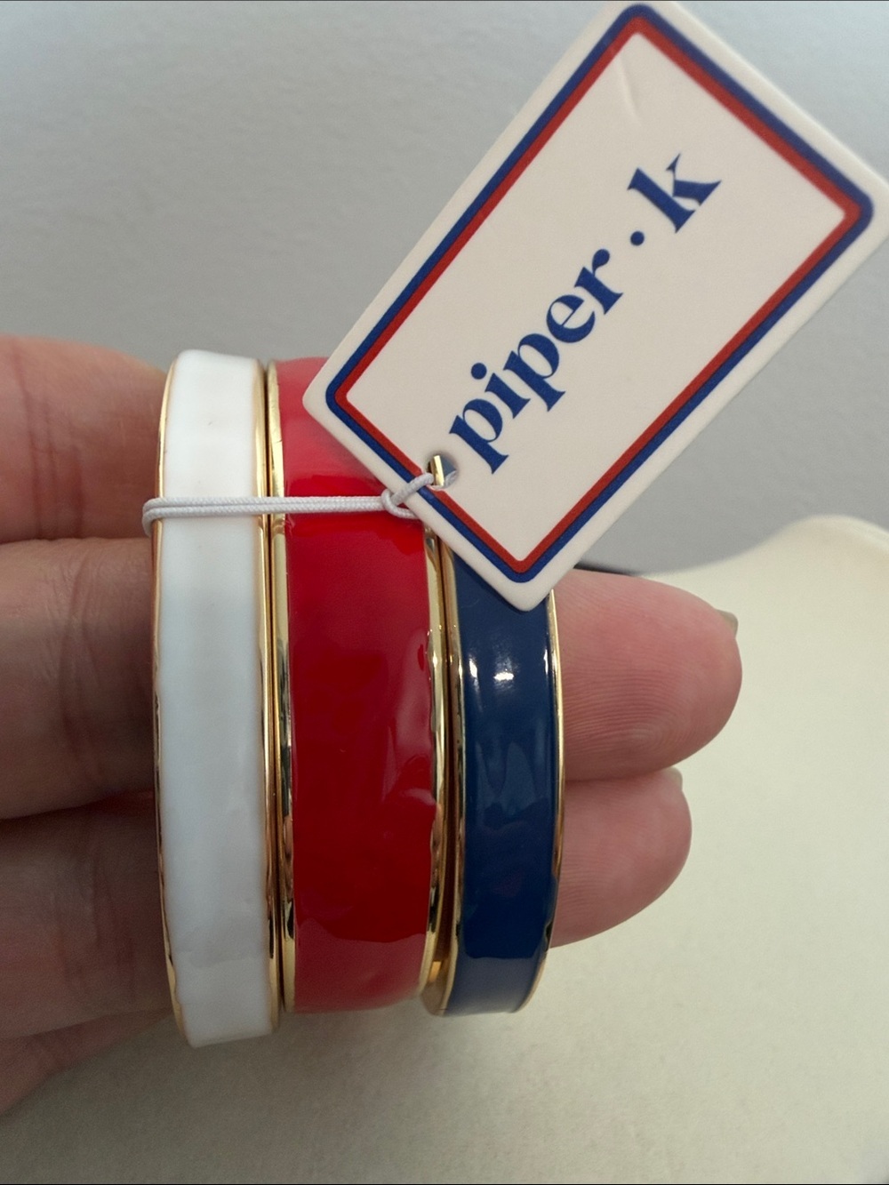 Piper K | 🇺🇸 Red, White & Blue Bangle Bracelet Set ♥️🤍💙 - Picture 6 of 7